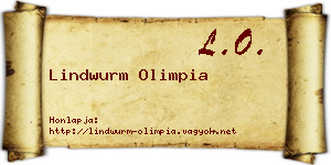 Lindwurm Olimpia névjegykártya